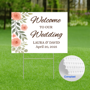 Welcome Wedding Sign 18" x 24"
