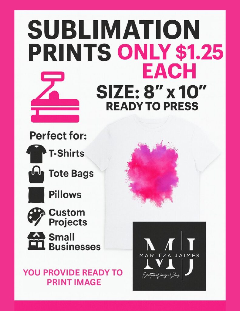 Sublimation prints