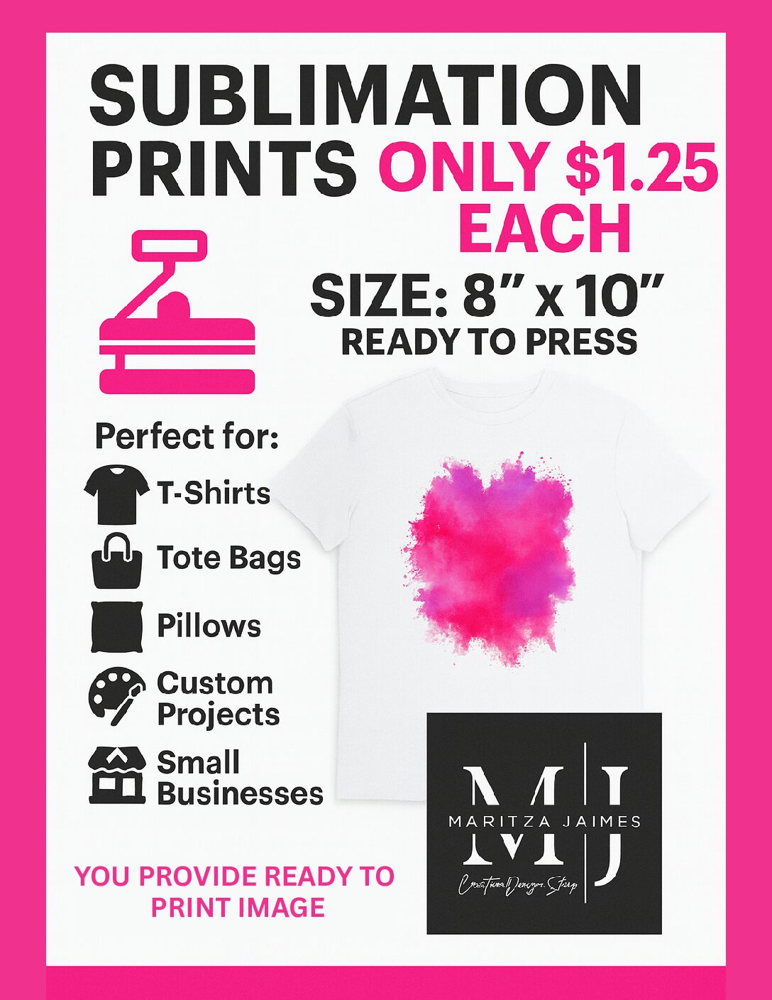 Sublimation prints