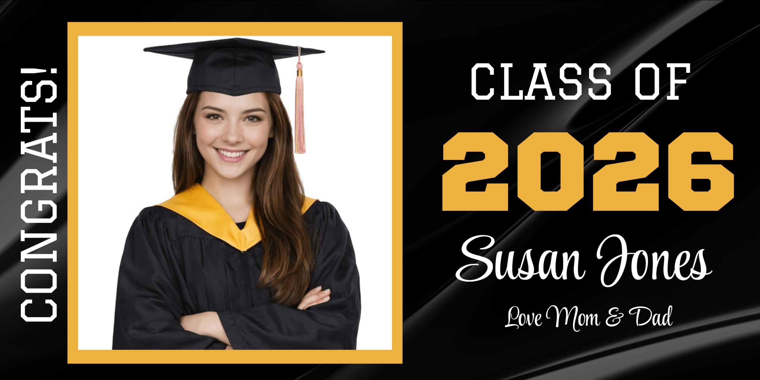 2026 Graduation Banner 2'x4'
